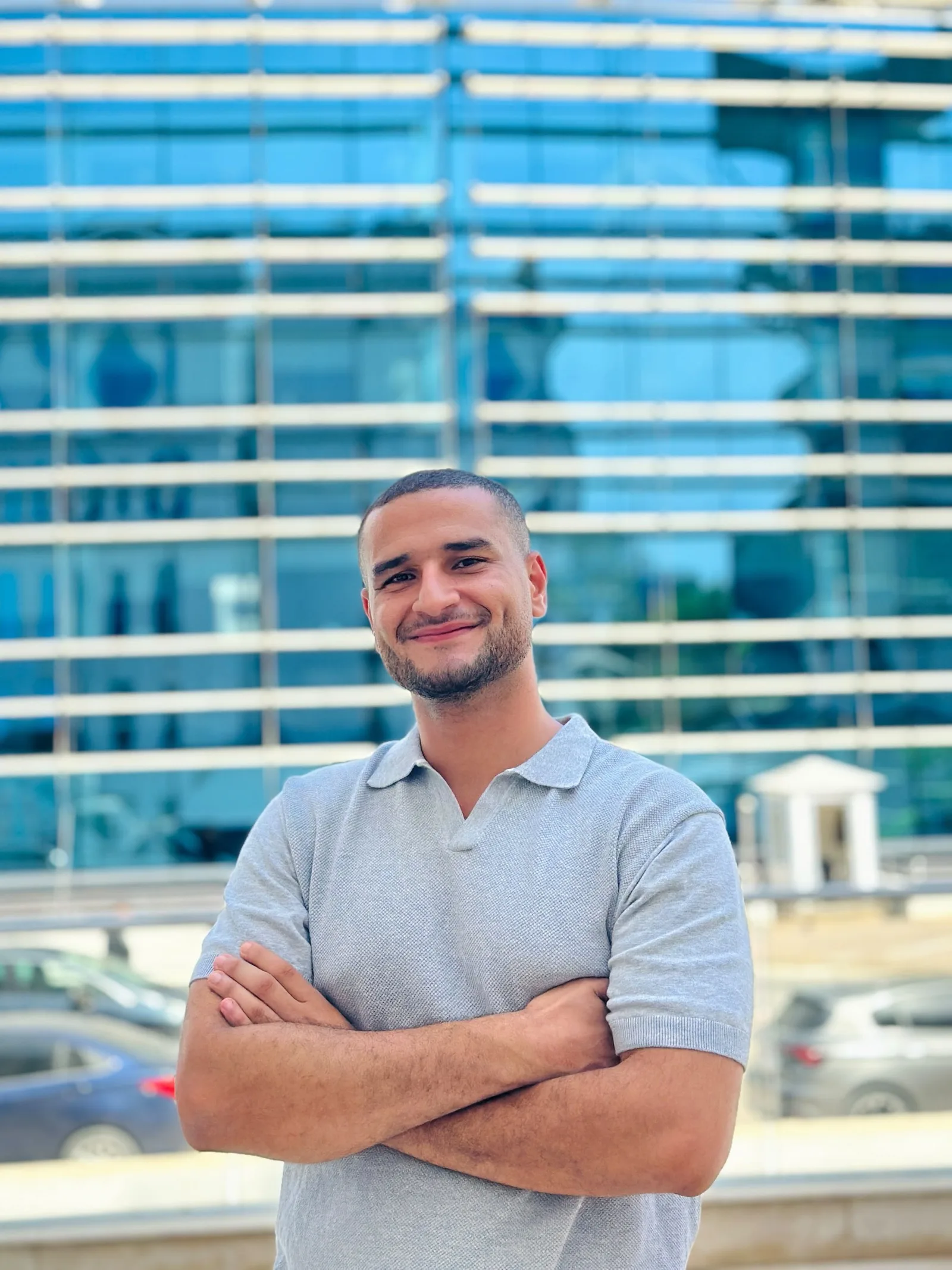 Youssef Eldemery standing outdoors in Cairo